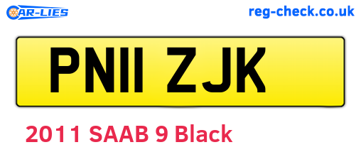 PN11ZJK are the vehicle registration plates.
