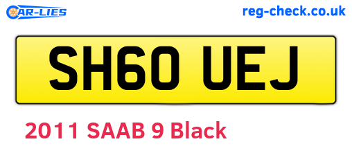 SH60UEJ are the vehicle registration plates.