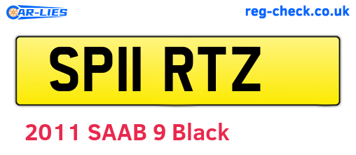 SP11RTZ are the vehicle registration plates.