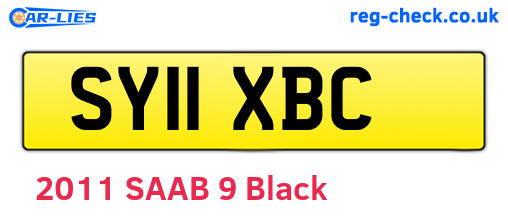 SY11XBC are the vehicle registration plates.