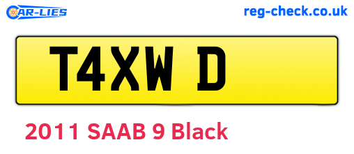 T4XWD are the vehicle registration plates.