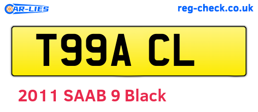 T99ACL are the vehicle registration plates.