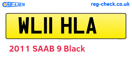 WL11HLA are the vehicle registration plates.