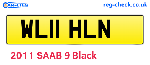 WL11HLN are the vehicle registration plates.