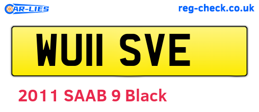 WU11SVE are the vehicle registration plates.
