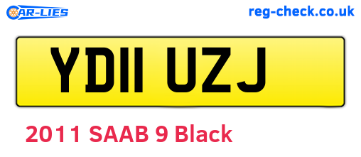 YD11UZJ are the vehicle registration plates.