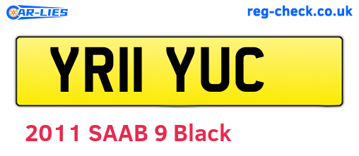 YR11YUC are the vehicle registration plates.