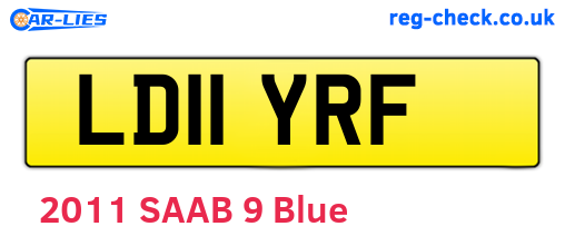 LD11YRF are the vehicle registration plates.