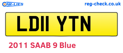 LD11YTN are the vehicle registration plates.
