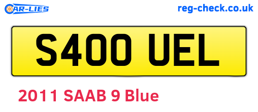 S400UEL are the vehicle registration plates.