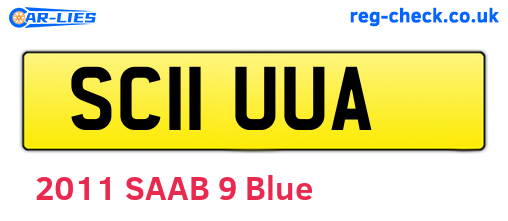 SC11UUA are the vehicle registration plates.