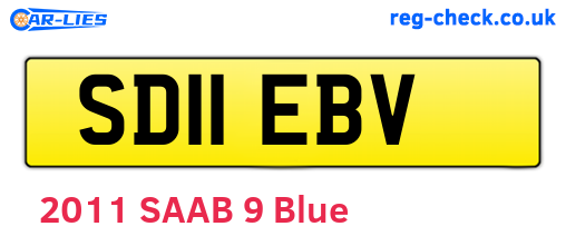 SD11EBV are the vehicle registration plates.