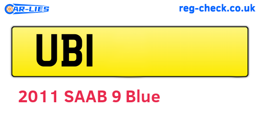 UB1 are the vehicle registration plates.
