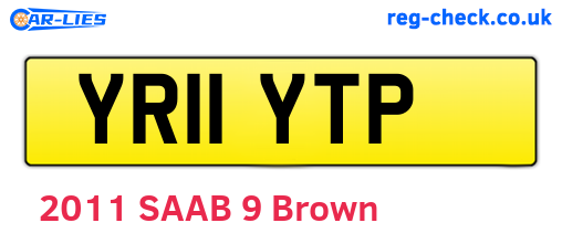 YR11YTP are the vehicle registration plates.