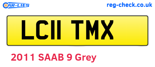 LC11TMX are the vehicle registration plates.