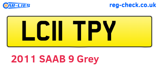 LC11TPY are the vehicle registration plates.