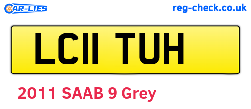 LC11TUH are the vehicle registration plates.