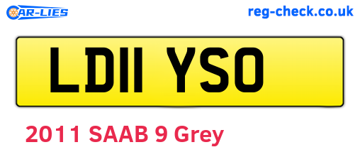 LD11YSO are the vehicle registration plates.