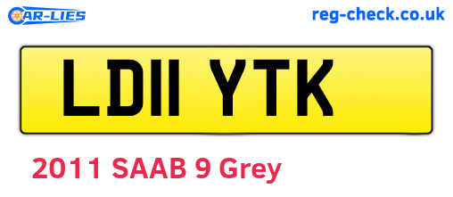 LD11YTK are the vehicle registration plates.