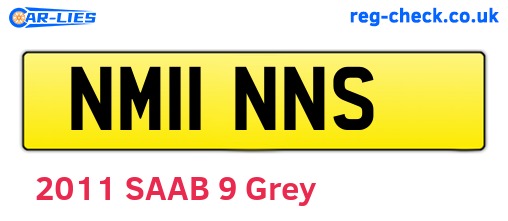 NM11NNS are the vehicle registration plates.