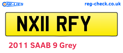 NX11RFY are the vehicle registration plates.