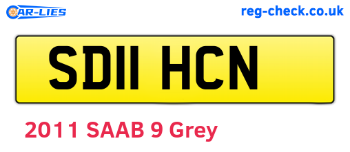 SD11HCN are the vehicle registration plates.