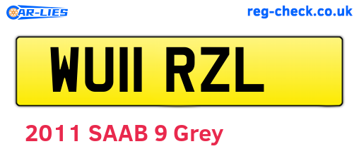 WU11RZL are the vehicle registration plates.