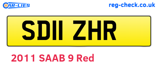 SD11ZHR are the vehicle registration plates.