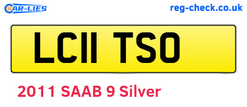 LC11TSO are the vehicle registration plates.
