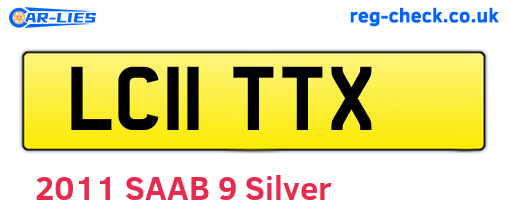 LC11TTX are the vehicle registration plates.