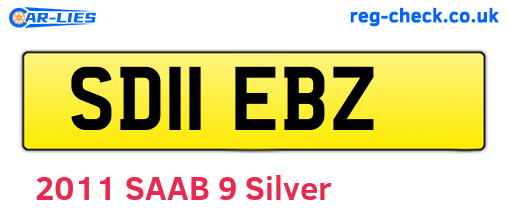SD11EBZ are the vehicle registration plates.
