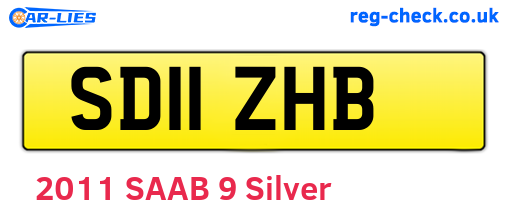 SD11ZHB are the vehicle registration plates.