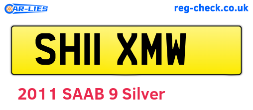 SH11XMW are the vehicle registration plates.