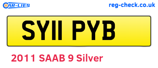 SY11PYB are the vehicle registration plates.