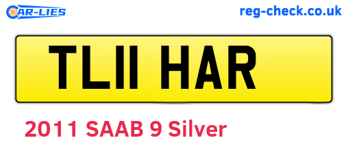 TL11HAR are the vehicle registration plates.