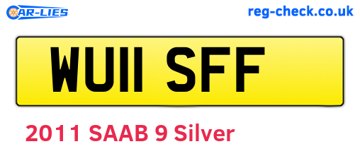 WU11SFF are the vehicle registration plates.