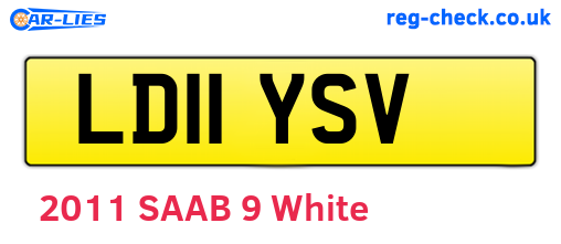 LD11YSV are the vehicle registration plates.