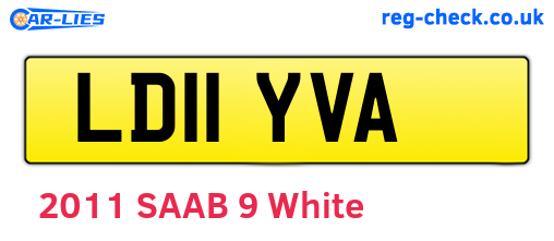 LD11YVA are the vehicle registration plates.