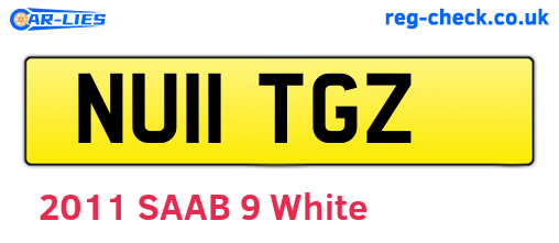 NU11TGZ are the vehicle registration plates.