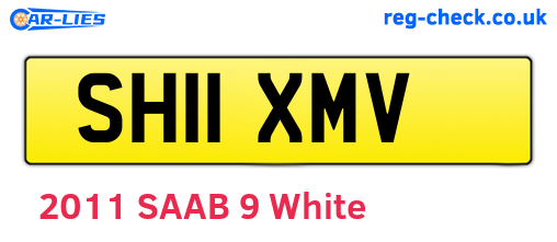 SH11XMV are the vehicle registration plates.