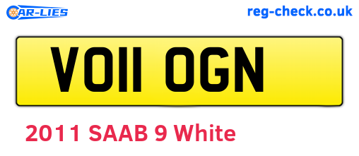 VO11OGN are the vehicle registration plates.