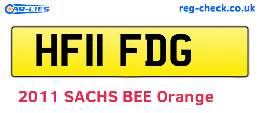 HF11FDG are the vehicle registration plates.