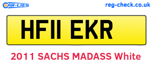 HF11EKR are the vehicle registration plates.