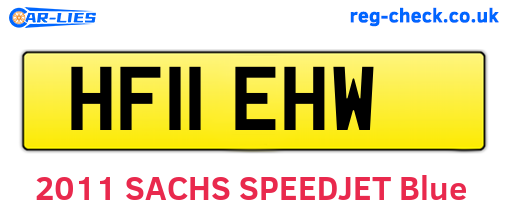 HF11EHW are the vehicle registration plates.