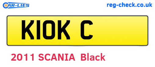 K1OKC are the vehicle registration plates.