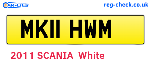 MK11HWM are the vehicle registration plates.