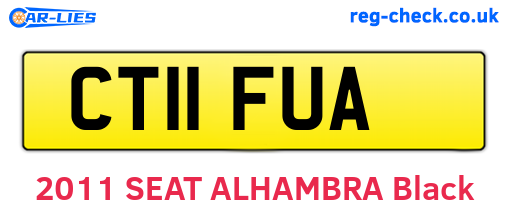 CT11FUA are the vehicle registration plates.