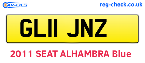 GL11JNZ are the vehicle registration plates.