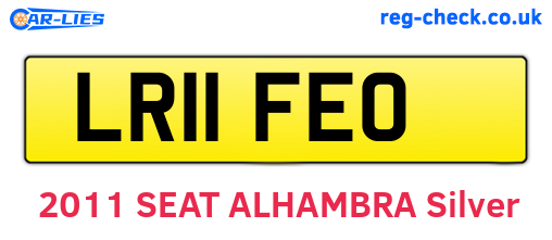 LR11FEO are the vehicle registration plates.