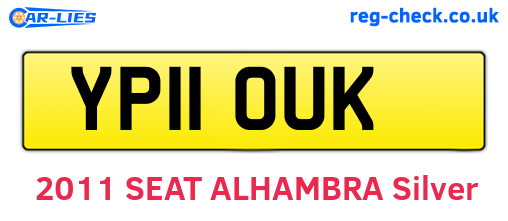 YP11OUK are the vehicle registration plates.